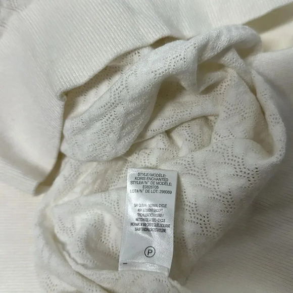 Theory Koris Knit Long Sleeve Sweater Top Blouse Shirt New White Size Medium - Picture 9 of 11